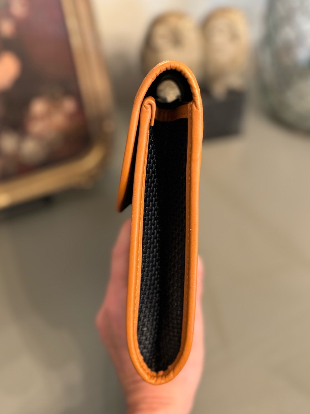 Vintage Yves Saint Laurent Black and Tan Clutch - Picture 10 of 12